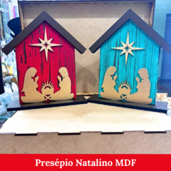 Presépio Natalino em MDF - Modelo Capela - comprar online