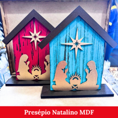 Presépio Natalino em MDF - Modelo Capela