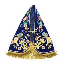 Manto Nossa Senhora Aparecida 35cm - Coroação dos 300 anos de Benção