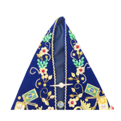 Manto Nossa Senhora Aparecida 35cm - Coroação dos 300 anos de Benção - Silvana Mantos