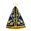 Manto Nossa Senhora Aparecida 35 cm - Modelo Luxo Tradicional