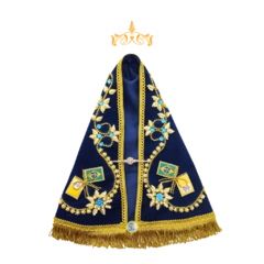 Manto Nossa Senhora Aparecida 35 cm - Modelo Luxo Tradicional