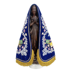 Manto Réplica do Nicho Original de Nossa senhora Aparecida - 38cm VELUDO IMPORTADO