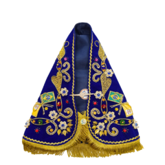 Manto Nossa Senhora Aparecida 35cm - Oficial do Nicho 2017 + broche brinde