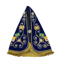 MANTO MARIANO PEDRAS AZUIS 2023- 38CM - comprar online
