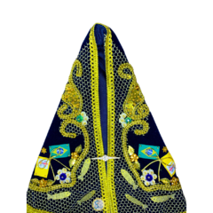 Manto Nossa Senhora Aparecida 30cm - Modelo do Papa Francisco - Silvana Mantos
