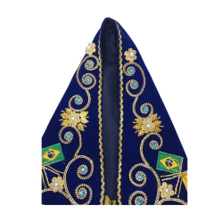 MANTO MARIANO PEDRAS AZUIS 2023- 35CM - Silvana Mantos