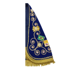 MANTO MARIANO PEDRAS ROSAS (Novena de 2023 ) -35CM - loja online