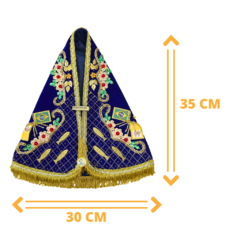 Manto Nossa Senhora Aparecida 35cm - Milagre da Pesca Especial 2023 - Silvana Mantos