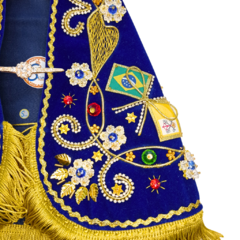 Manto Nossa Senhora Aparecida 35cm - Oficial do Nicho 2017 + broche brinde na internet