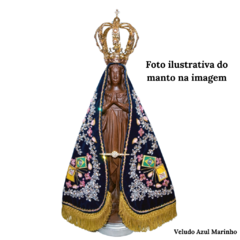 Manto Réplica do Nicho Original de Nossa senhora Aparecida - 38cm VELUDO IMPORTADO - Silvana Mantos