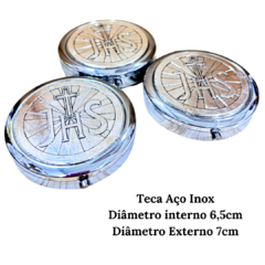 Kit Bolsa Viático JHS com Sanguíneo e Corporal +Teca Porta Hóstia JHS Prata - comprar online