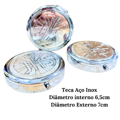 Teca Porta Hóstia Eucarística modelo JHS - loja online