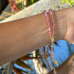 Terço de Pulso - Pulseira Terço Feminina Nossa Senhora Aparecida - comprar online