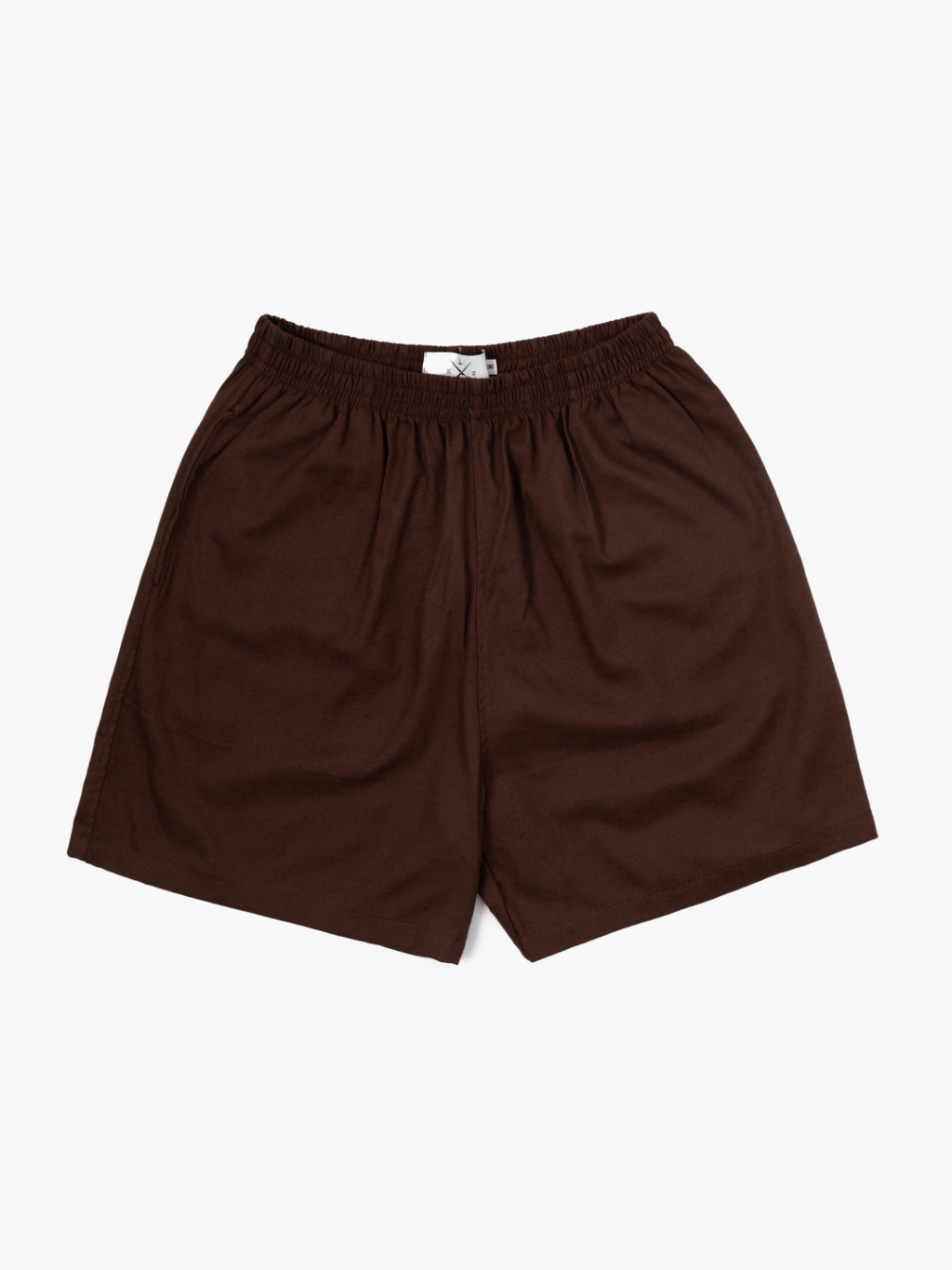 Boxer Shorts Marrom Linho