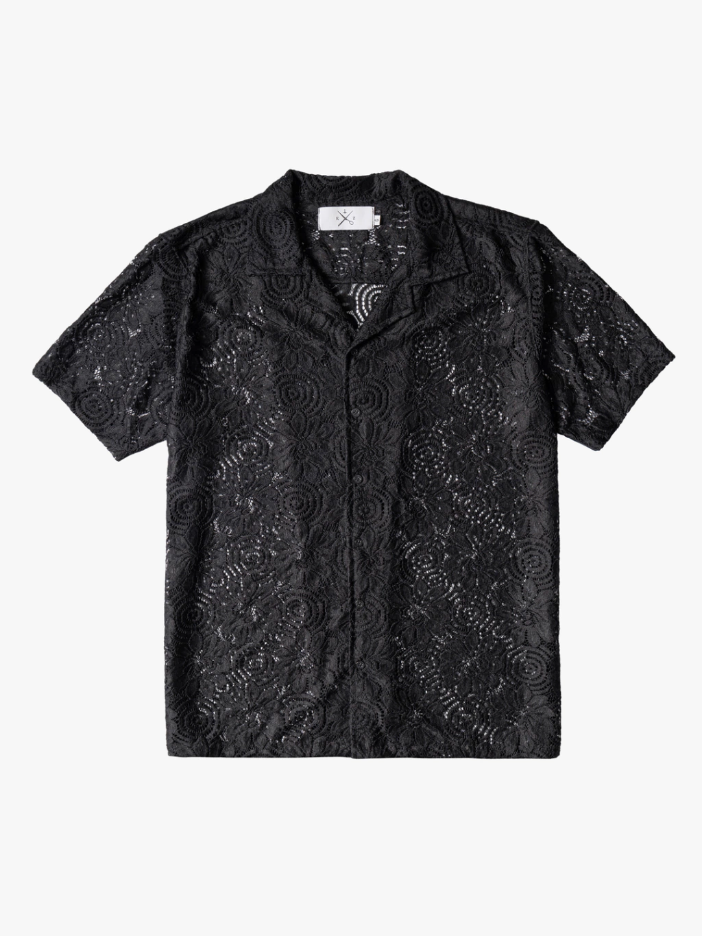 Camisa de Renda Preta