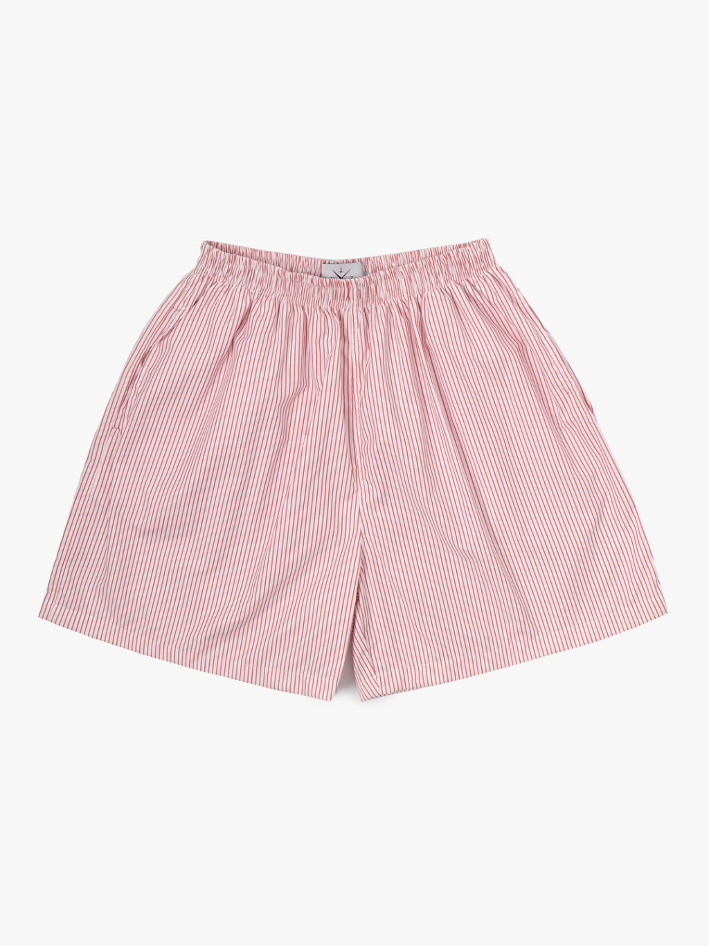 Boxer Shorts Listrado vermelho Fino