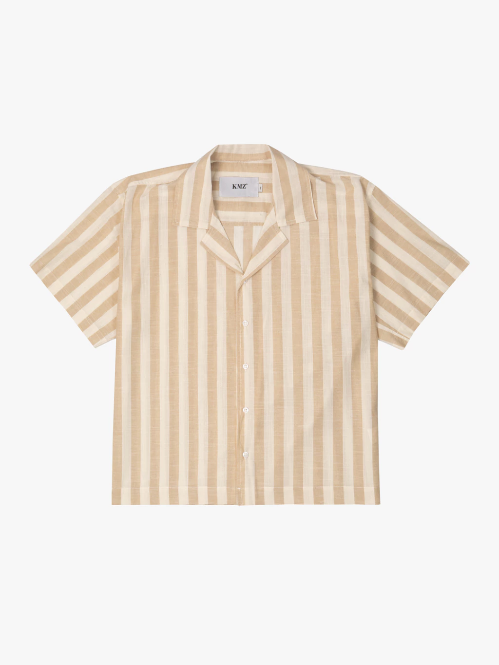 Camisa Boxy Listrado Cream