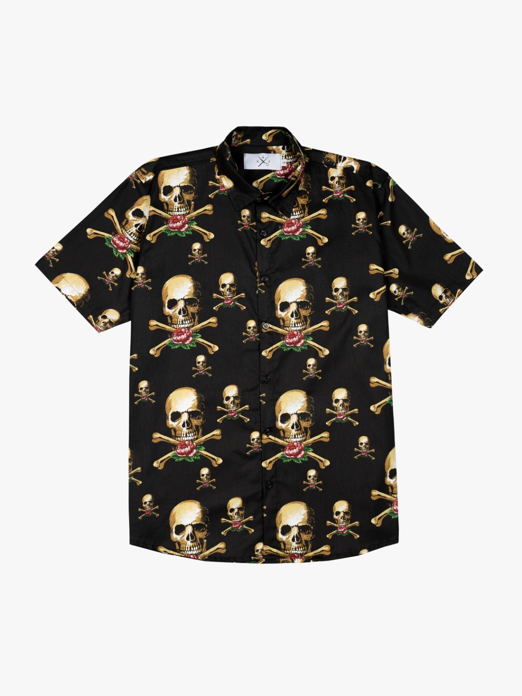 Camisa Caveira Com Rosas