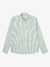 Camisa Listrado Verde Giz - comprar online