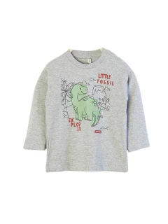 Remera dino gris - comprar online