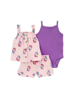 Carter's Conjunto flores rosa