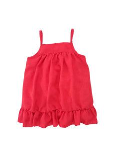 Vestido rojo sin mangas en internet