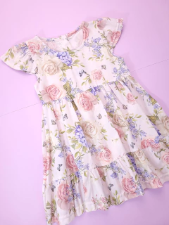 Vestido flores multicolor - comprar online