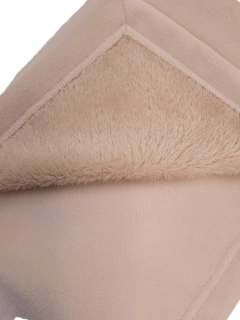 Manta plush doble lisa beige en internet