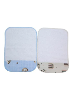 Babitas recorte toalla celeste - tienda online