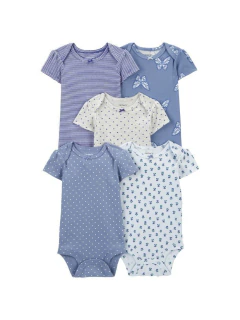 Carter's pack x 5 Body florcitas azules - comprar online
