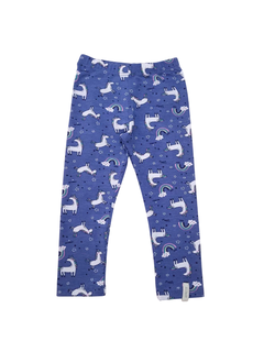 Calza azul unicornios