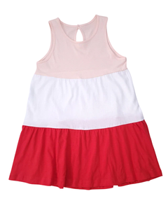 Vestido rayas rojo