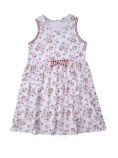 Vestido flores y moño cuadrille