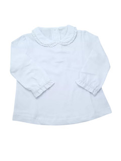 Remera cuellito blanca