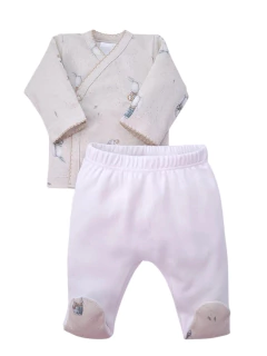 Conjunto con batita conejo arena en internet