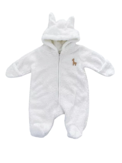 Osito-pijama peludito blanco