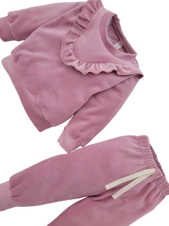 Conjunto plush rosa vuelos - Piccolitos, ropa para niños