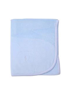 Manta plush liso celeste - comprar online