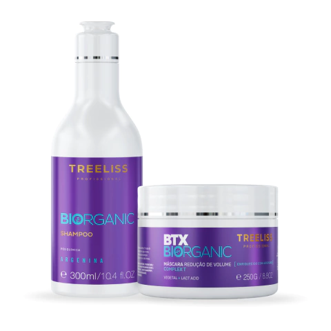 Kit Hidratação Shampoo e máscara Biorganic Vegano Treeliss - comprar online