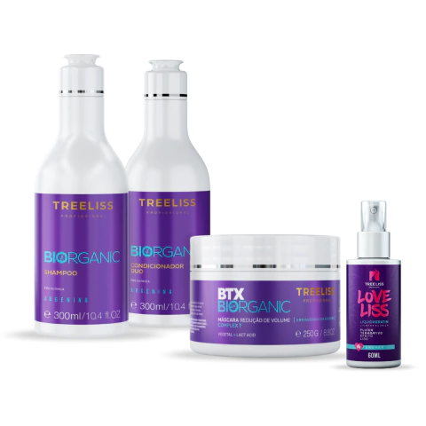 Kit Hidratação 4 passos 100% Vegano Biorganic Treeliss - comprar online