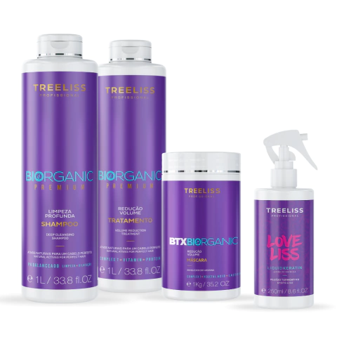Kit Alisamento Shampoo Tratamento Máscara Btx e Termoativo - comprar online
