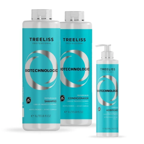 Kit Controle de Porosidade Biotechnologic Profissional- Shampoo + Acidificante + Condicionador Profissional