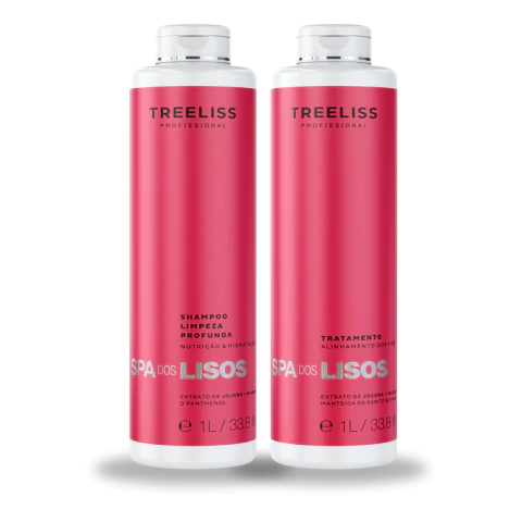 shampoo com tratamento para cabelos lisos e alisados treeliss spa dos lisos 