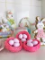 Ninho com Ovos Rosa 7cm Jogo c/3 un - comprar online