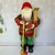 Papai Noel em Pé Vermelho e Xadrez 45cm - Decora Mais