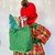 Papai Noel em Pé Vermelho e Xadrez 45cm - loja online