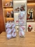 Bola Veludo Branco e Rosa 8cm Jogo c/6 Peças - Decora Mais