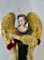 Anjo Decorativo Vermelho Verde e Dourado - Decora Mais