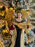 Anjo Decorativo Vermelho Verde e Dourado - comprar online